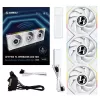 Case Fan LIAN-LI TL120 UNI Wireless LCD 120mm white 3xFans