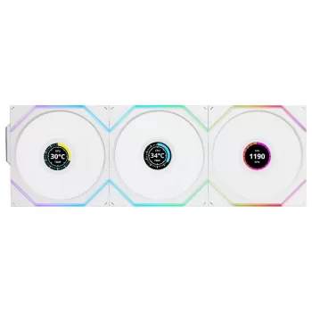 Вентилятор для Корпуса LIAN-LI TL120 UNI Wireless LCD 120mm white 3xFans