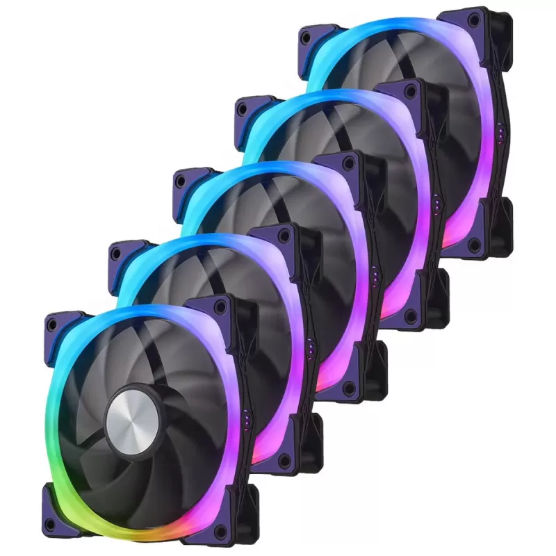 סט מאווררים Super Flower NEON ARGB 120mm 5xFans שחור