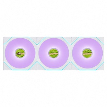 סט מאווררים LIAN-LI 120mm UNI FAN SL-INF LCD FLEX Reverse Blade 3-Pack לבן