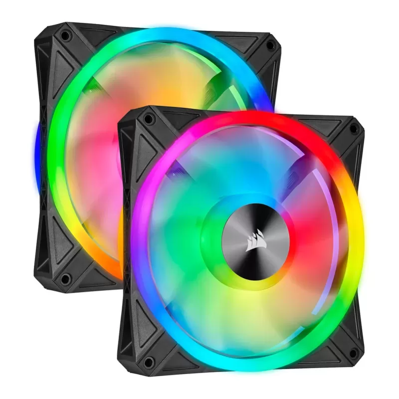 ערכת 2 מאווררים Corsair iCUE QL140 RGB Lighting Node CORE 140mm