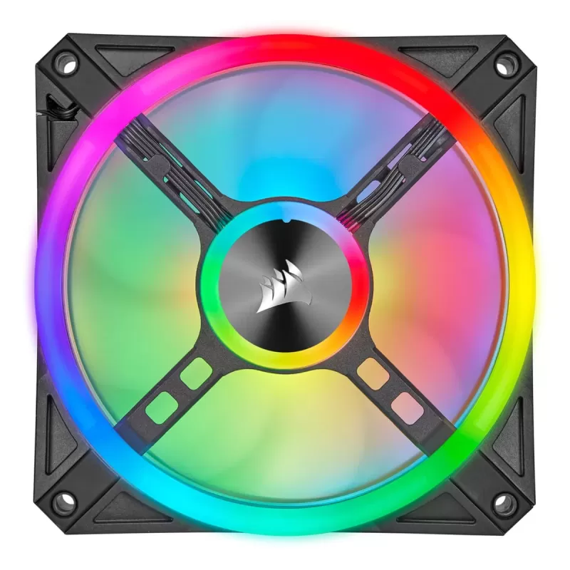 ערכת 2 מאווררים Corsair iCUE QL140 RGB Lighting Node CORE 140mm