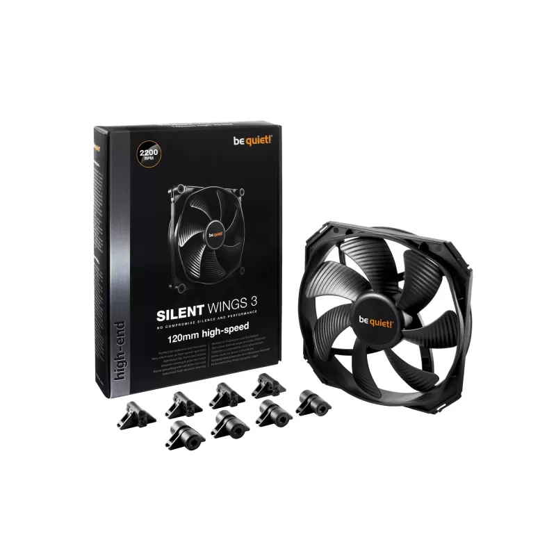 Вентилятор для Корпуса be quiet! SILENT WINGS 3 black 120mm Вентилятор для Корпуса be quiet! SILENT WINGS 3 black 120mm