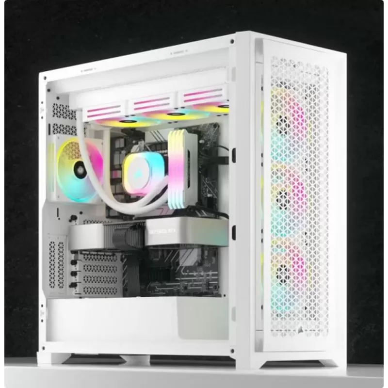Case Fan Corsair iCUE LINK QX120 RGB 120mm PWM PC Fans Starter Kit with iCUE LINK System Hub white Case Fan Corsair iCUE LINK QX120 RGB 120mm PWM PC Fans Starter Kit with iCUE LINK System Hub white