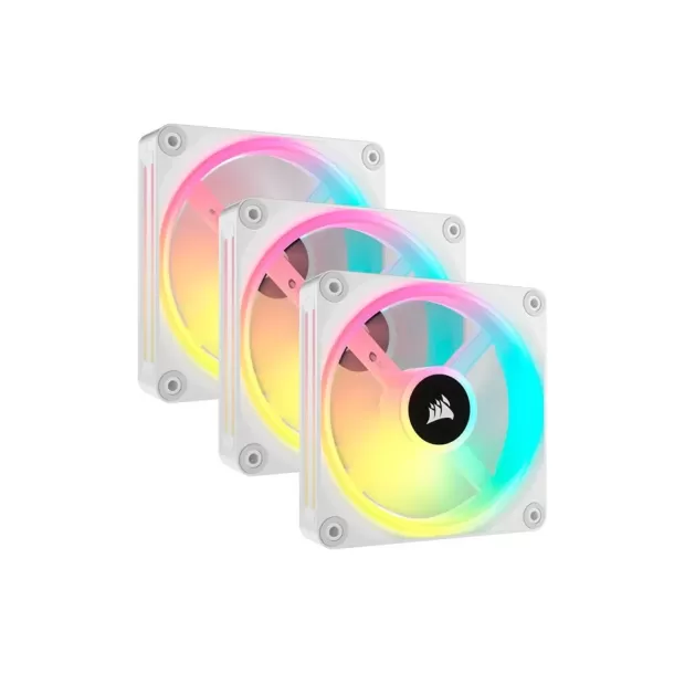 Case Fan Corsair iCUE LINK QX120 RGB 120mm PWM PC Fans Starter Kit with iCUE LINK System Hub white Case Fan Corsair iCUE LINK QX120 RGB 120mm PWM PC Fans Starter Kit with iCUE LINK System Hub white