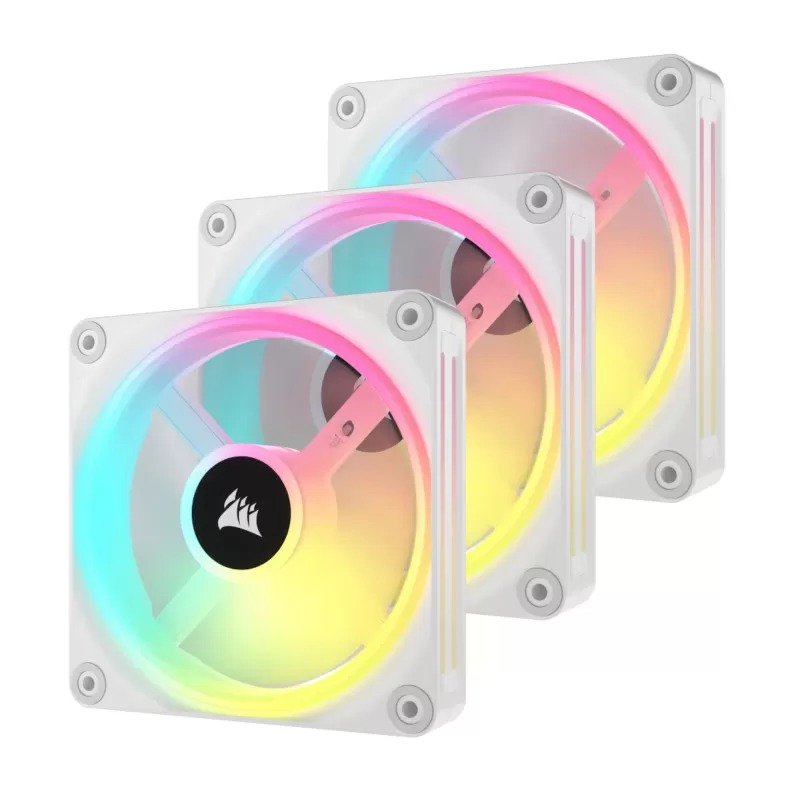 Case Fan Corsair iCUE LINK QX120 RGB 120mm PWM PC Fans Starter Kit with iCUE LINK System Hub white Case Fan Corsair iCUE LINK QX120 RGB 120mm PWM PC Fans Starter Kit with iCUE LINK System Hub white