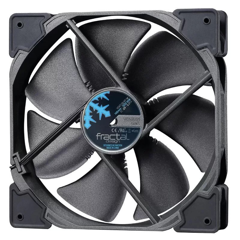 מאוורר למארז Fractal Design Fan Venturi HP-14 PWM 140mm צבע שחור