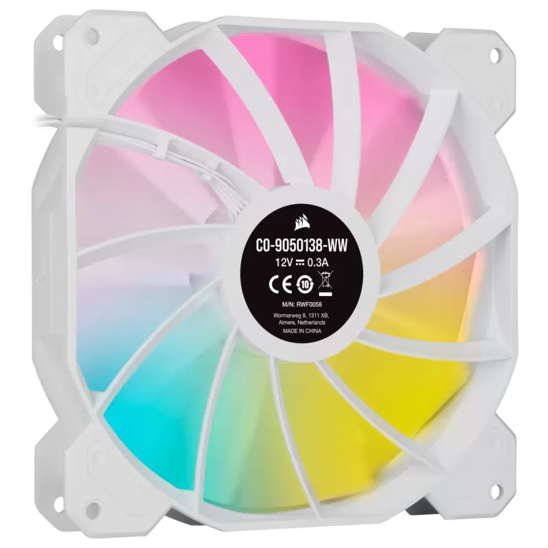 Вентилятор для Корпуса Corsair iCUE SP140 RGB ELITE white 140mm