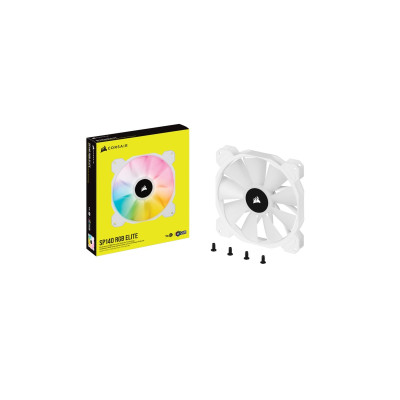 Вентилятор для Корпуса Corsair iCUE SP140 RGB ELITE Performance 140mm белый PWM Вентилятор для Корпуса Corsair iCUE SP140 RGB ELITE Performance 140mm белый PWM