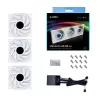 מאוורר למארז LIAN-LI 120mm TL120 LCD UNI לבן 3-Fan