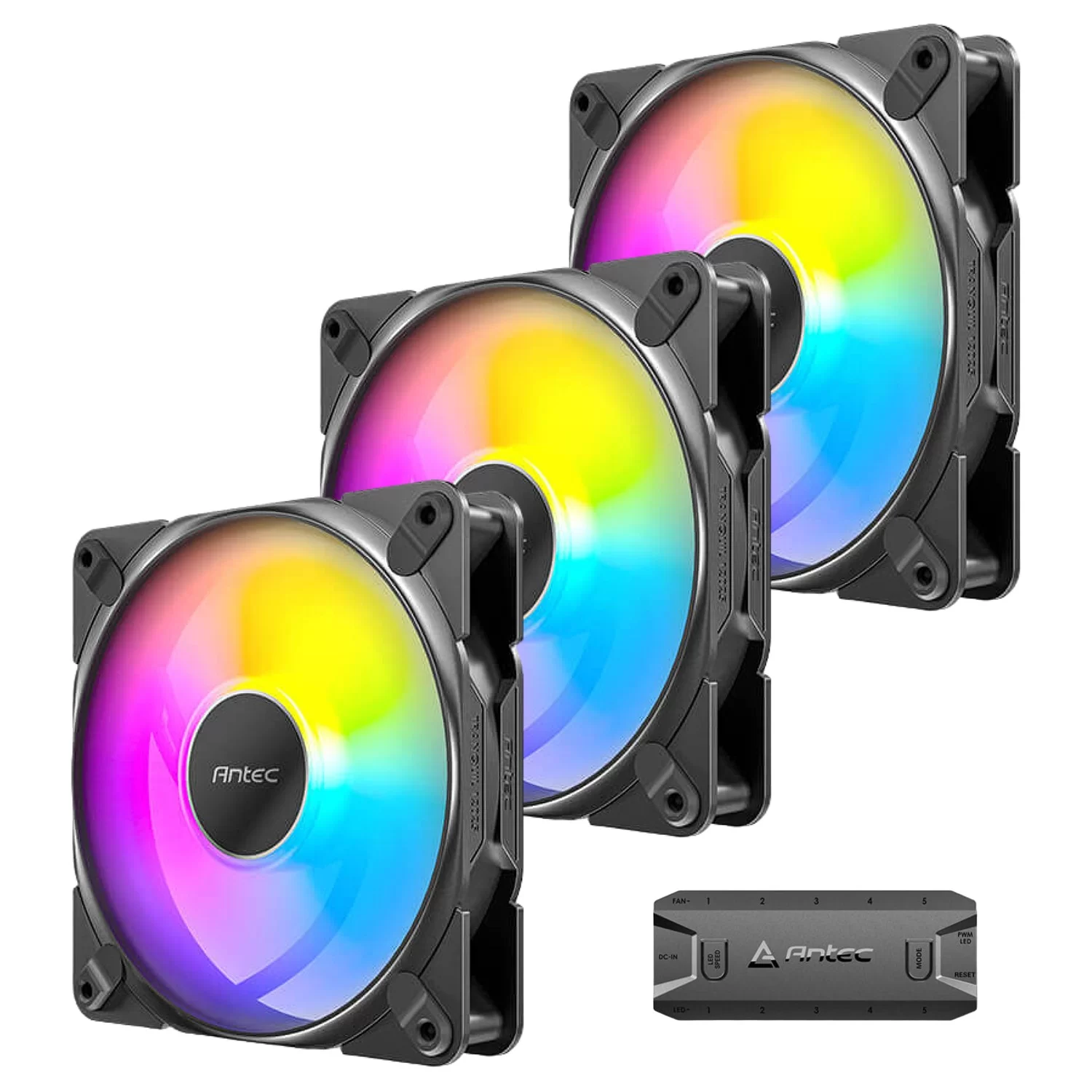 Fan set for computer case Antec TQ Tranquil 120mm ARGB PWM x3 Fans