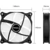 מאוורר למארז Antec 140mm Case Fan 3-pin Connector F14 Series צבע שחור מאוורר למארז Antec 140mm Case Fan 3-pin Connector F14 Series צבע שחור