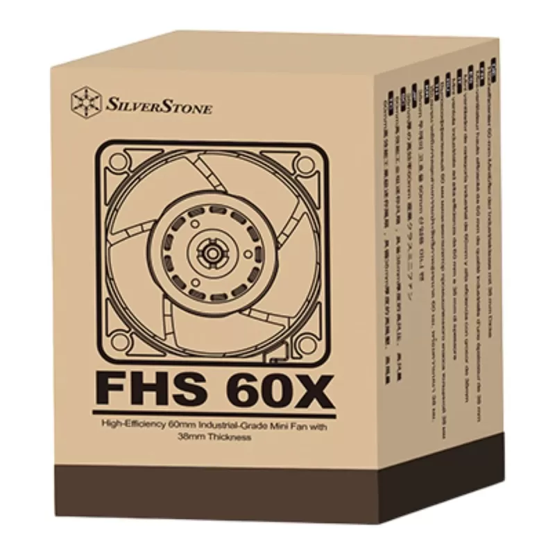 Вентилятор для Корпуса SilverStone FHS 60X 60mm Industrial Fan Цвет:чёрный