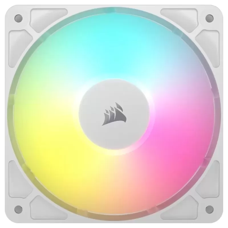 מאוורר למארז Corsair RGB RS120 120mm לבן מאוורר למארז Corsair RGB RS120 120mm לבן
