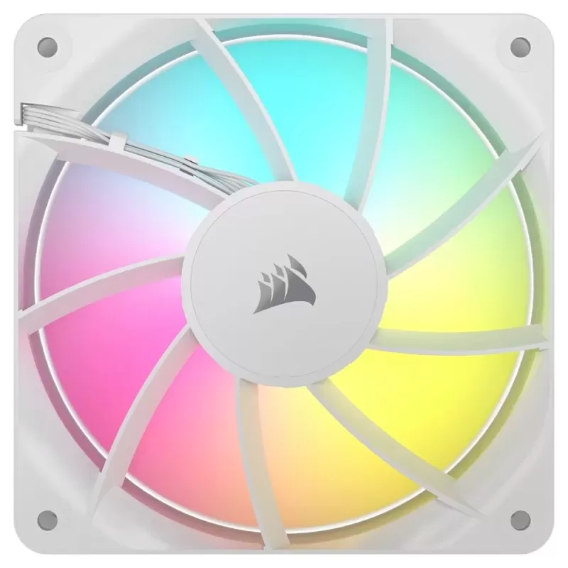 מאוורר למארז Corsair RGB RS120 120mm לבן מאוורר למארז Corsair RGB RS120 120mm לבן