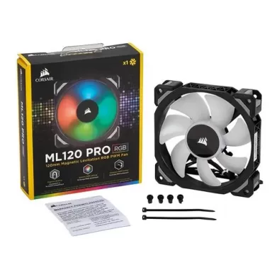 Case Fan Corsair ML120 PRO RGB LED 120MM PWM Premium Magnetic Levitation Fan - Single Pack 120mm