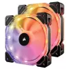 מאוורר למארז Corsair HD140 RGB LED High Performance 140mm PWM Fan - Twin Pack with Controller מאוורר למארז Corsair HD140 RGB LED High Performance 140mm PWM Fan - Twin Pack with Controller