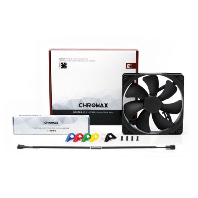 Вентилятор для Корпуса Noctua NF-A14PWM CHROMAX.BLACK.SWAP 140mm Вентилятор для Корпуса Noctua NF-A14PWM CHROMAX.BLACK.SWAP 140mm