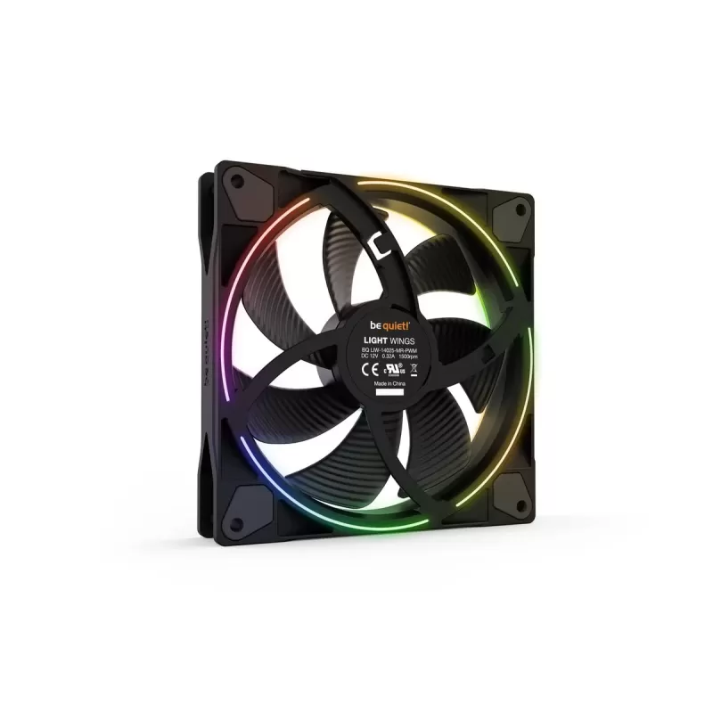 מאוורר למארז be quiet! LIGHT WINGS 140mm PWM high-speed צבע שחור מאוורר למארז be quiet! LIGHT WINGS 140mm PWM high-speed צבע שחור