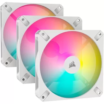 Case Fan Corsair iCUE AR120 Digital RGB 120mm PWM Fan, Triple Pack white
