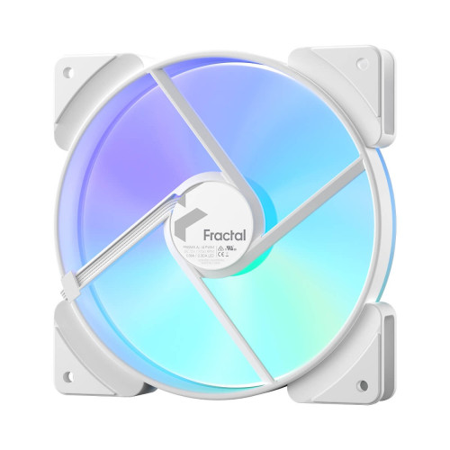 מאוורר למארז Fractal Design Prisma AL-14 ARGB PWM לבן 140mm