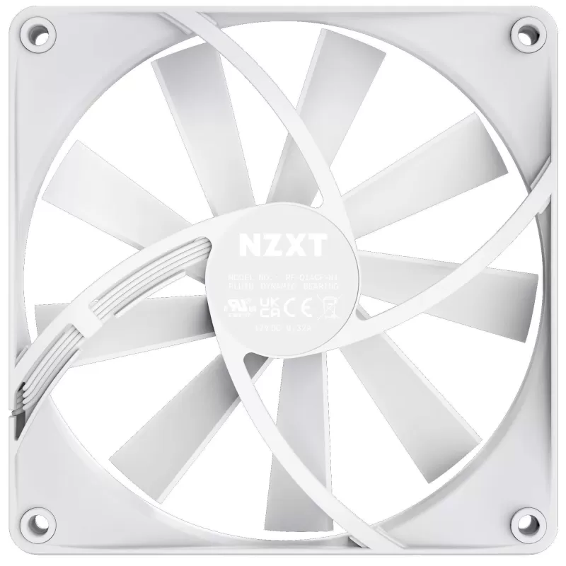 Вентилятор для Корпуса NZXT F140Q 140mm Quiet Airflow white Вентилятор для Корпуса NZXT F140Q 140mm Quiet Airflow white
