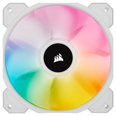 Вентилятор для Корпуса Corsair iCUE SP120 RGB ELITE Performance 120mm белый PWM Вентилятор для Корпуса Corsair iCUE SP120 RGB ELITE Performance 120mm белый PWM