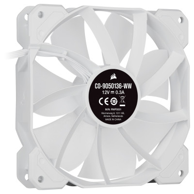 Вентилятор для Корпуса Corsair iCUE SP120 RGB ELITE Performance 120mm белый PWM Вентилятор для Корпуса Corsair iCUE SP120 RGB ELITE Performance 120mm белый PWM