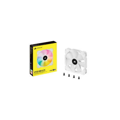 Вентилятор для Корпуса Corsair iCUE SP120 RGB ELITE Performance 120mm белый PWM Вентилятор для Корпуса Corsair iCUE SP120 RGB ELITE Performance 120mm белый PWM