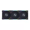 מאוורר למארז LIAN-LI 120mm TL120 LCD UNI שחור 3-Fan