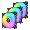Fan set for computer case Antec F14 ARGB 140mm x3 Fans Color:black