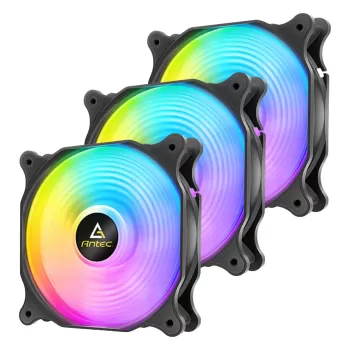 סט מאווררים למארז Antec F14 ARGB 140mm x3 Fans צבע שחור