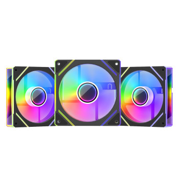 Case Fan 1St Player FC 120mm ARGB 3-Fans with Controller black