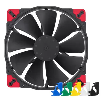 מאוורר למארז Noctua NF-A20 PWM Chromax שחור Swap 200mm Fan
