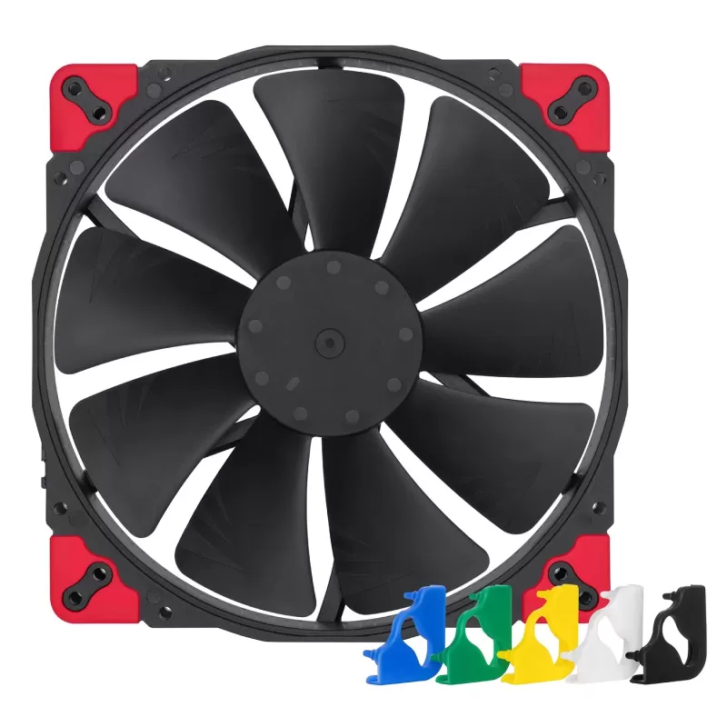 מאוורר למארז Noctua NF-A20 PWM Chromax שחור Swap 200mm Fan