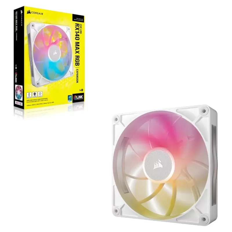 Case Fan Corsair iCUE LINK RX140 MAX RGB 140mm Fan white