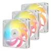 סט מאווררים Corsair RS120-R ARGB 120mm PWM Reverse 3xFans - לבן