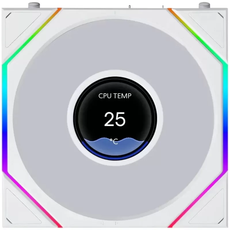 Case Fan LIAN-LI 120mm UNI FAN TL LCD FLEX Reverse Blade white