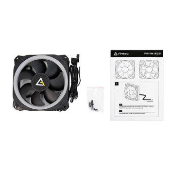 מאוורר למארז Antec Prizm 120 RGB 120mm צבע שחור מאוורר למארז Antec Prizm 120 RGB 120mm צבע שחור