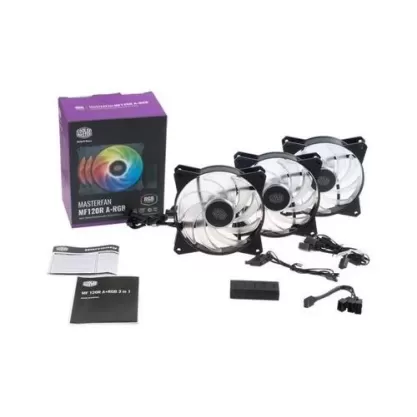 מאוורר למארז Cooler Master MASTERFAN MF120R ARGB 3IN1 120mm מאוורר למארז Cooler Master MASTERFAN MF120R ARGB 3IN1 120mm