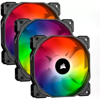 3 Fans Kit + Controller Corsair iCUE SP120 RGB PRO Performance Triple Fan Kit with Lighting Node CORE 120mm
