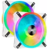 Set of 2 fans Corsair iCUE QL140 RGB Lighting Node CORE 140mm