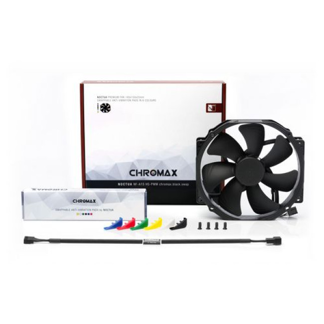 Вентилятор для Корпуса Noctua NF-A15 PWM CH.BK.S CHROMAX.BLACK.SWAP 14x15cm