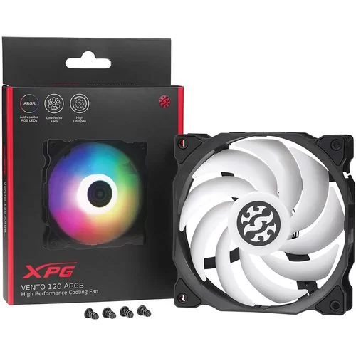 מאוורר למארז Adata VENTO 120 ARGB 120mm צבע שחור