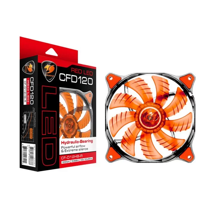 Вентилятор для Корпуса COUGAR CFD 120 red 120mm