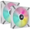 Set of 2 fans Corsair iCUE ML140 RGB ELITE Dual Fan Kit with Lighting Node CORE white 140mm Set of 2 fans Corsair iCUE ML140 RGB ELITE Dual Fan Kit with Lighting Node CORE white 140mm