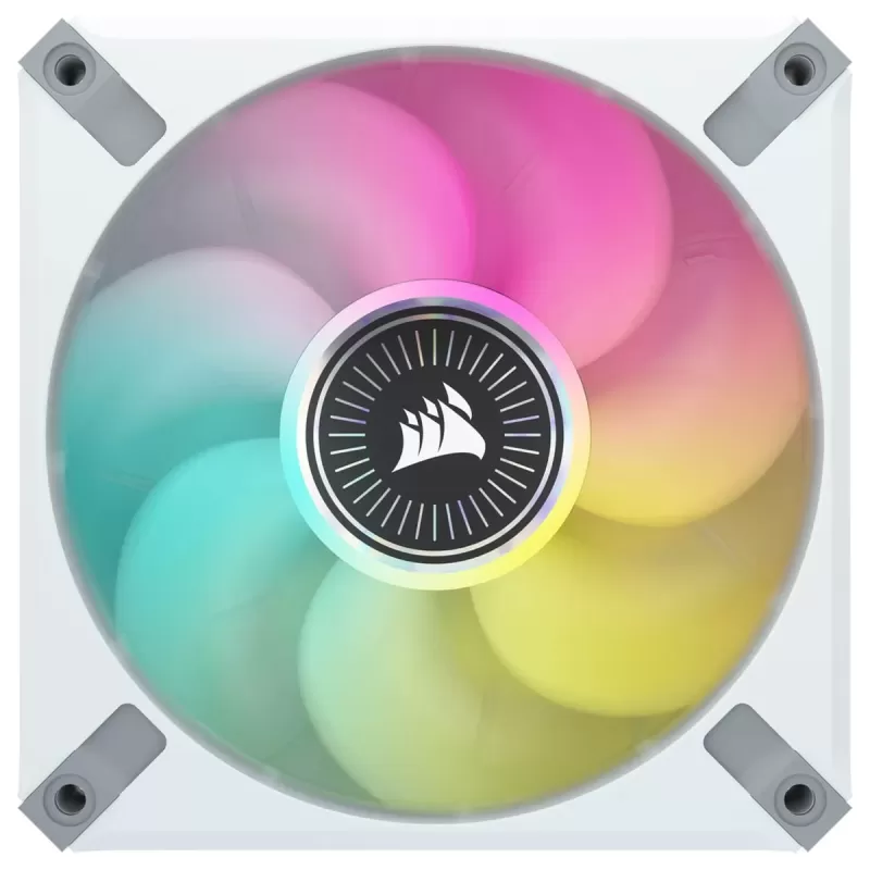 Set of 2 fans Corsair iCUE ML140 RGB ELITE Dual Fan Kit with Lighting Node CORE white 140mm Set of 2 fans Corsair iCUE ML140 RGB ELITE Dual Fan Kit with Lighting Node CORE white 140mm