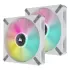 Set of 2 fans Corsair iCUE ML140 RGB ELITE Dual Fan Kit with Lighting Node CORE white 140mm