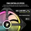Case Fan Corsair 3 120 iCUE LINK QX120 RGB Starter kit 120mm Color:black
