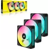 Case Fan Corsair 3 120 iCUE LINK QX120 RGB Starter kit 120mm Color:black